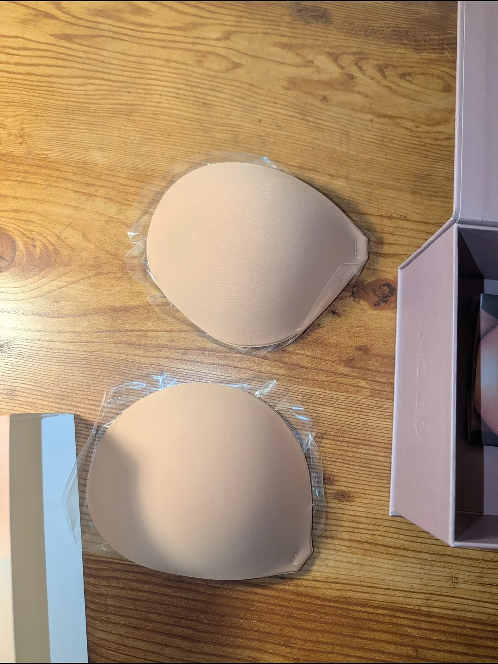 C Nordstrom NOOD Push Up Luxe Adhesive Bra — Soft Tan C